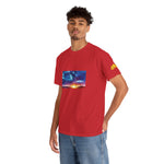 Unisex Heavy Cotton Tee - Poly Art - Sunset Sky (Variant 1)