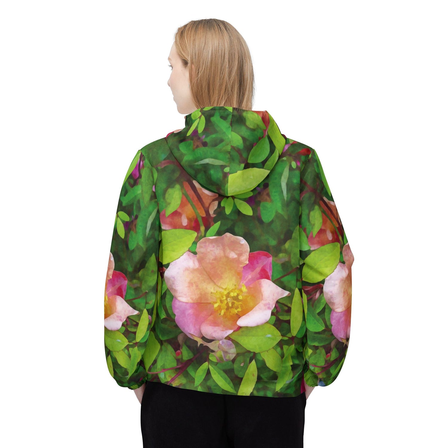 Windbreaker Jacket - Flower of Rose