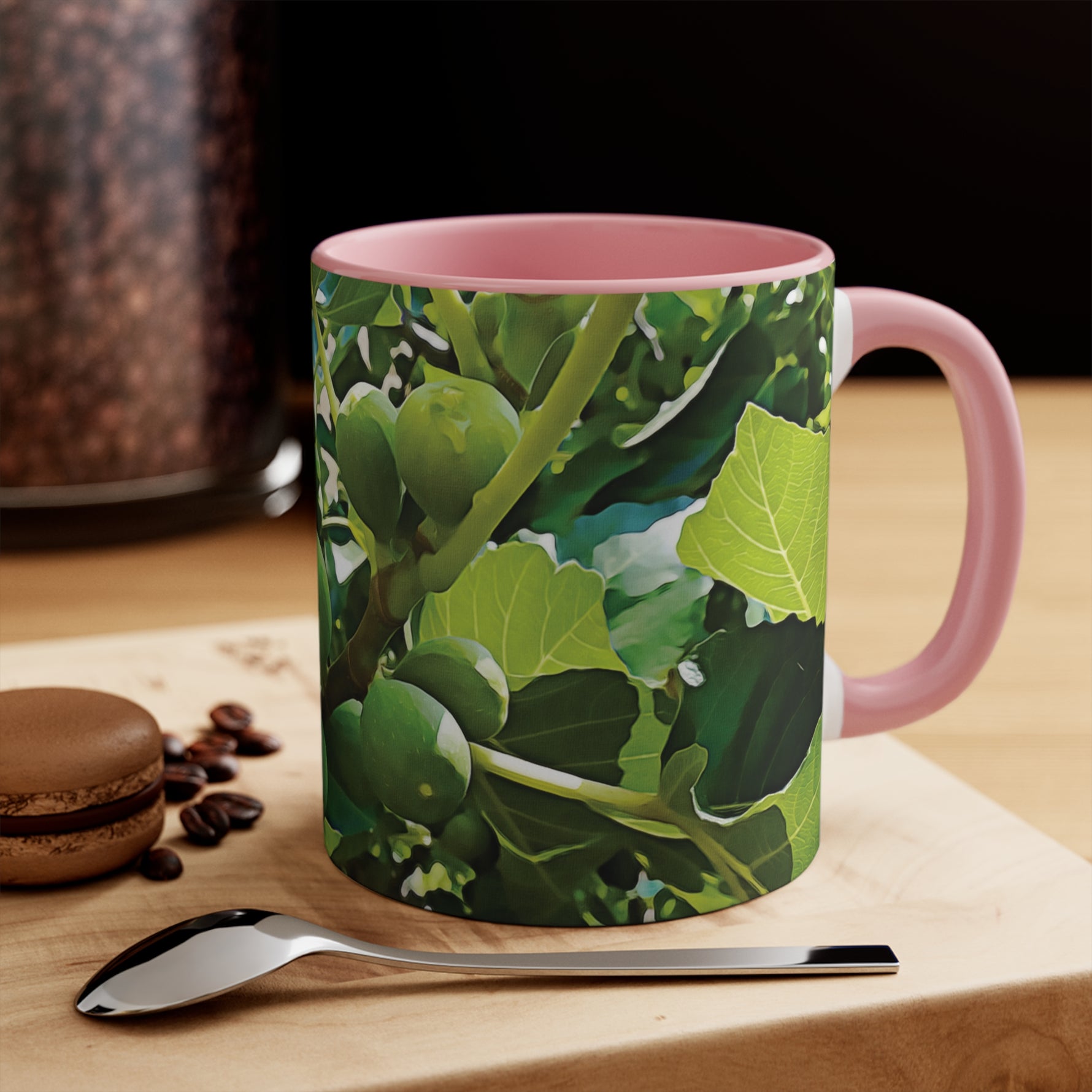 Mug 11oz - Fig's Plant, with Fruits and Leaves