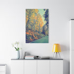 Stretched Matte Canvas - Poly Art - Forest (Variant 02)