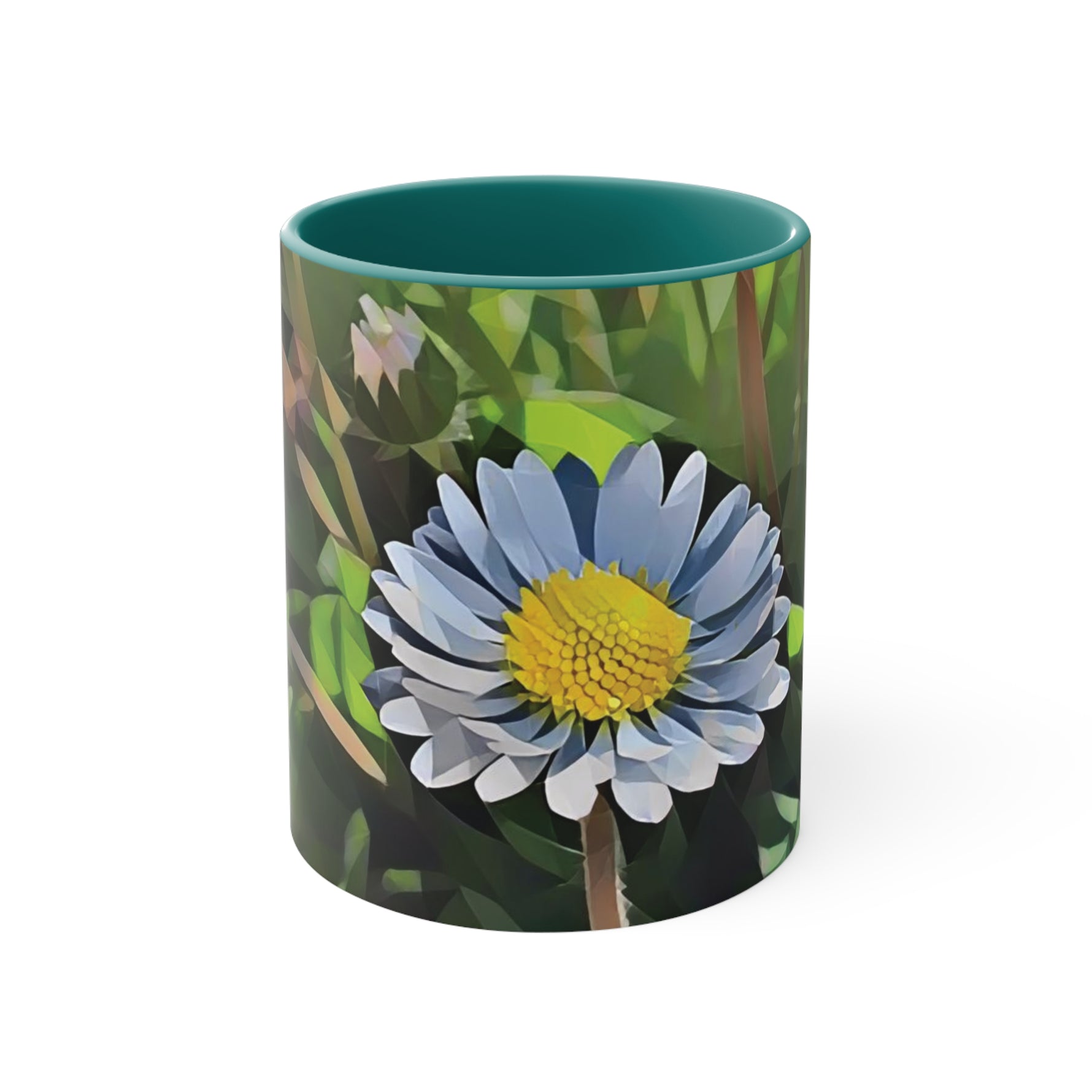 Mug 11oz - Poly Art - Flower of Daisies (Variant 04)