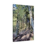 Stretched Matte Canvas - Poly Art - Forest (Variant 03)