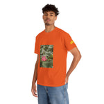 Unisex Heavy Cotton Tee - Poly Art - Flower of Lotus (Variant 1)