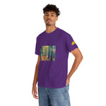 Unisex Heavy Cotton Tee - Poly Art - Forest, a Path (Variant 1)