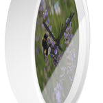 Wall Clock - Flower of Lavender with Bombus Insect (Variant 2)