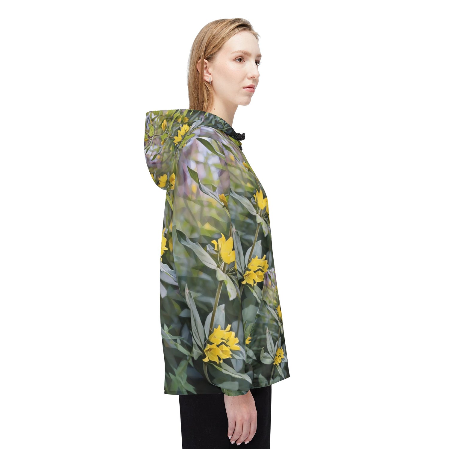 Windbreaker Jacket - Poly Art - Flower of Lysimachia