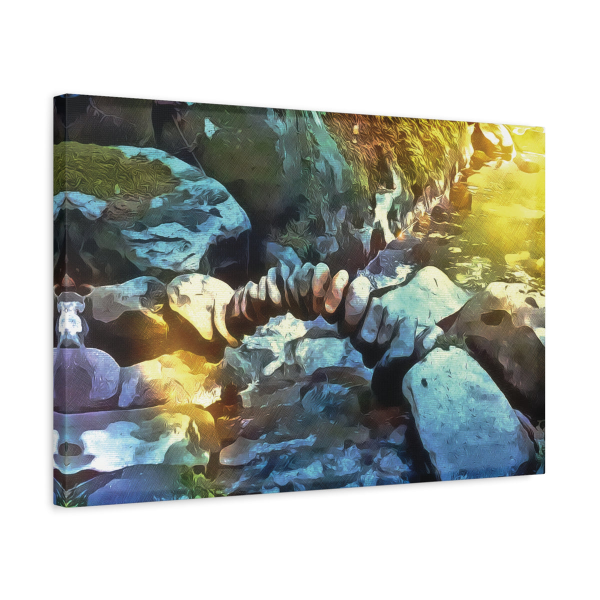 Stretched Matte Canvas - Stone Balance (Variant 3)