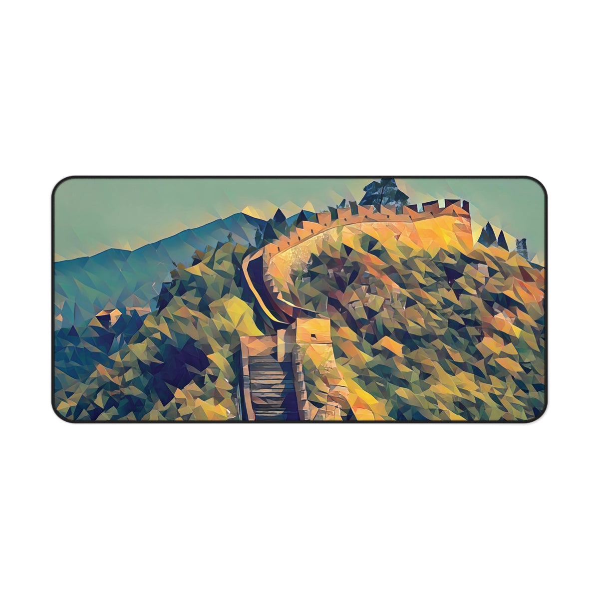 Desk Mat - Poly Art - China's Great Wall (Variant 1)