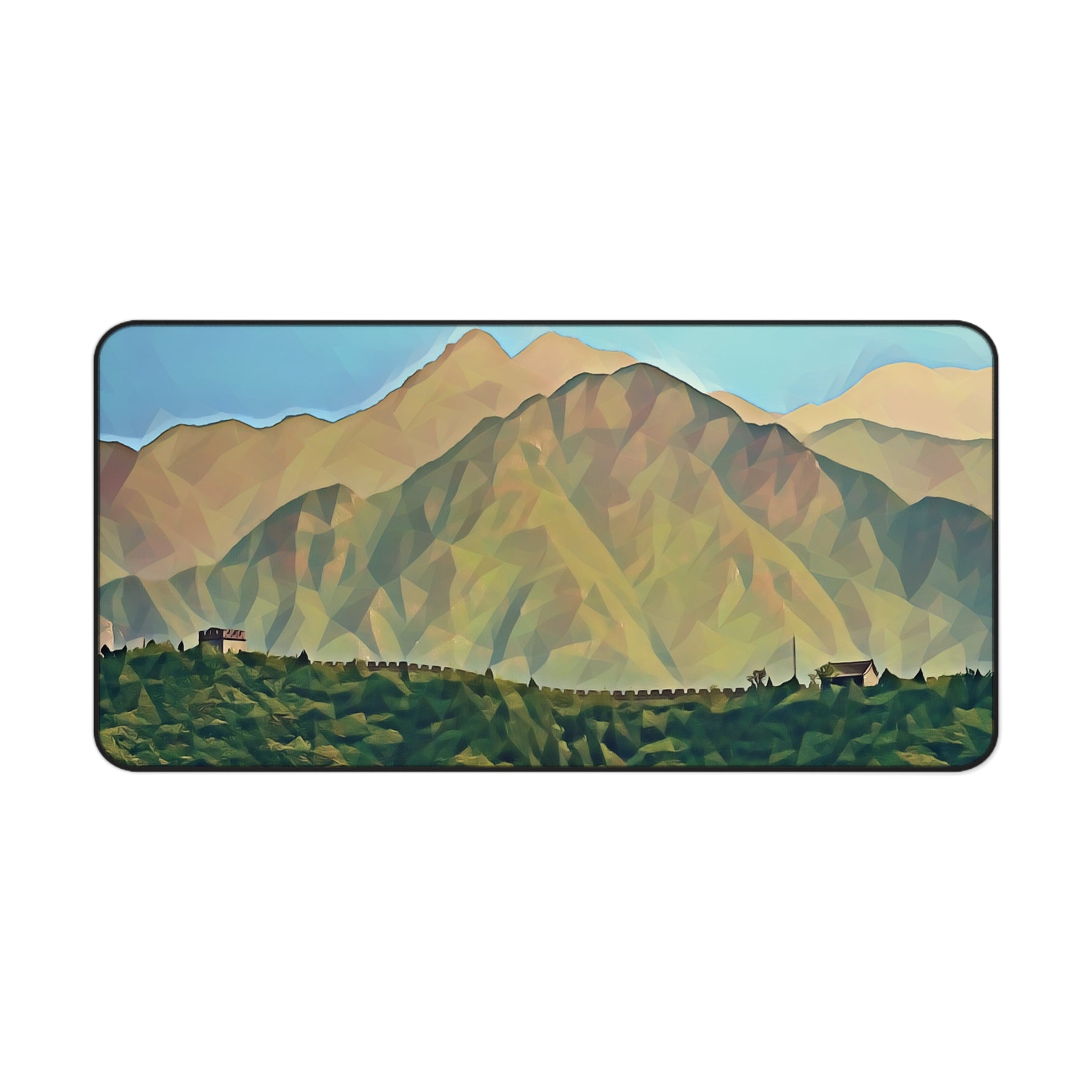 Desk Mat - Poly Art - China's Great Wall (Variant 4)