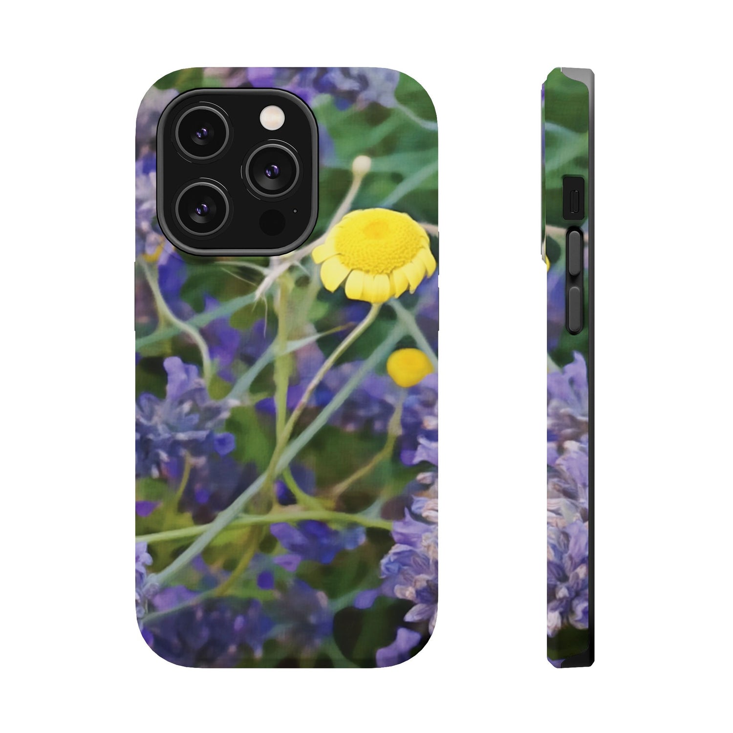 Magnetic Tough Phone Case - Flower of Lavender and Chamomile