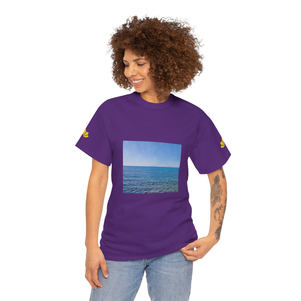 Unisex Heavy Cotton Tee - Sea (Variant 2)