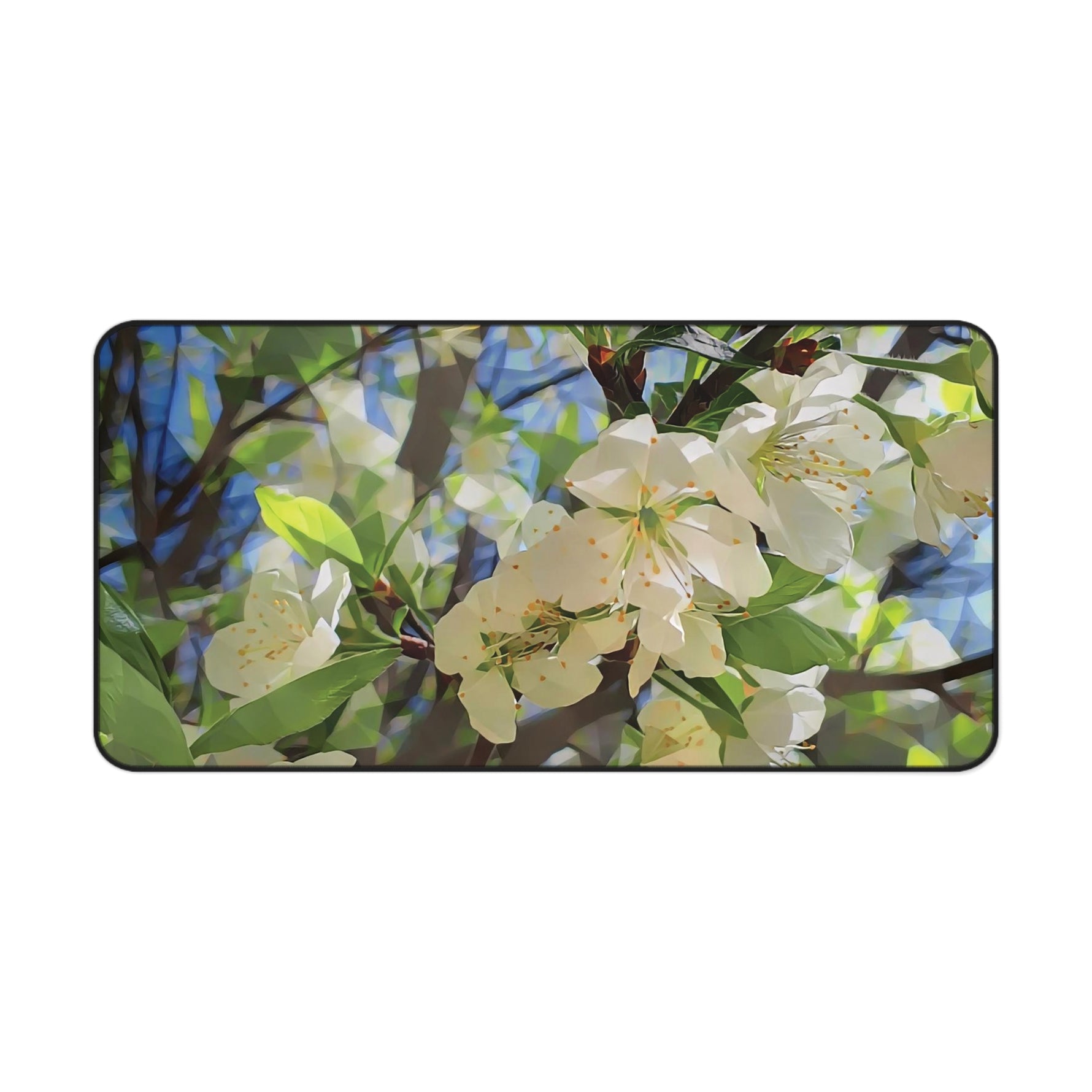 Desk Mat - Poly Art - Apple's Tree Flower (Variant 1)