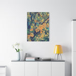 Stretched Matte Canvas - Poly Art - Apple's Tree Flower (Variant 2)