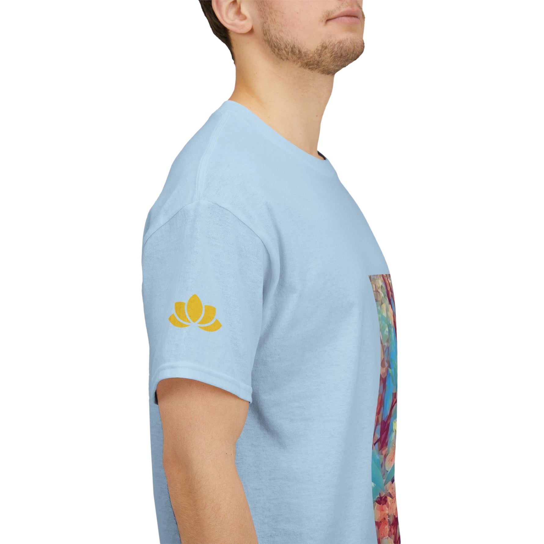 Unisex Heavy Cotton Tee - Poly Art - Apple's Tree Flower (Variant 3)