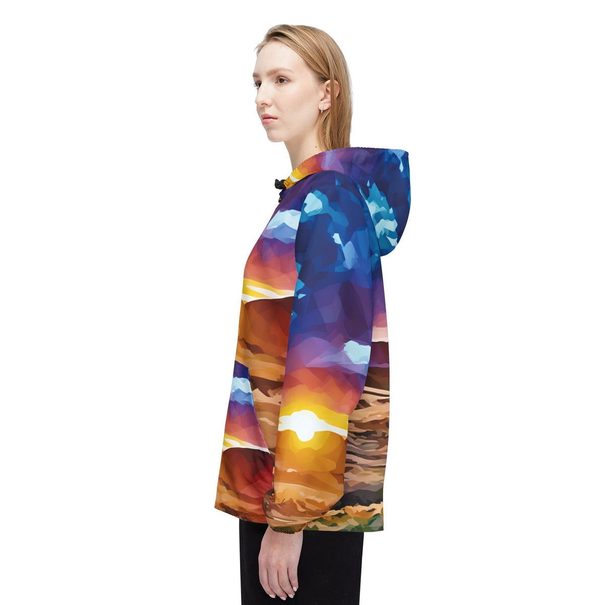 Windbreaker Jacket - Poly Art - Tuscan Landscape (Variant 1)