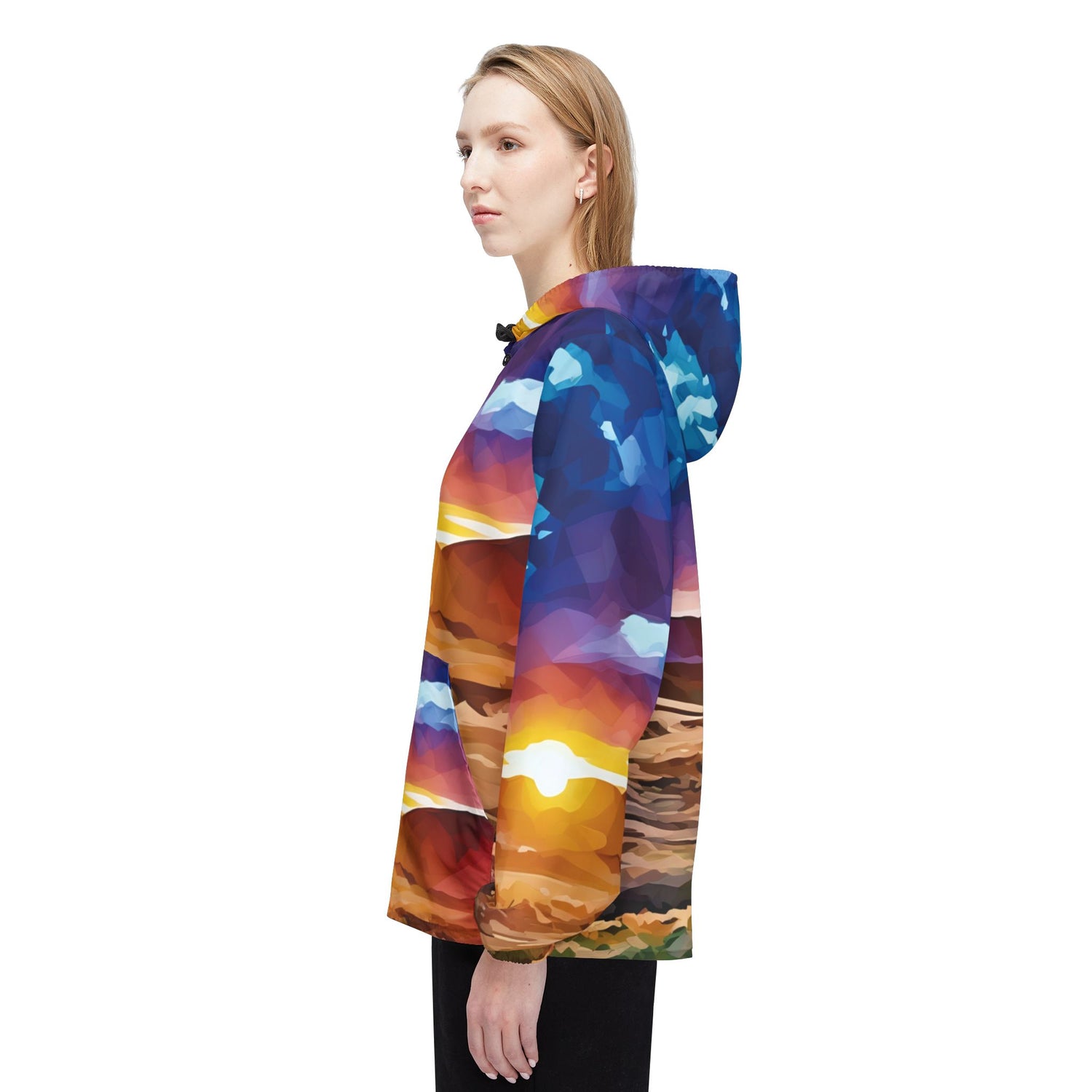 Windbreaker Jacket - Poly Art - Tuscan Landscape (Variant 1)