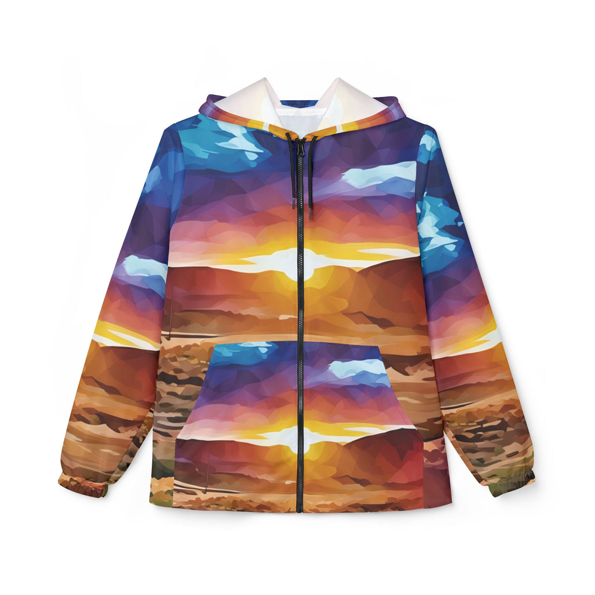 Windbreaker Jacket - Poly Art - Tuscan Landscape (Variant 1)