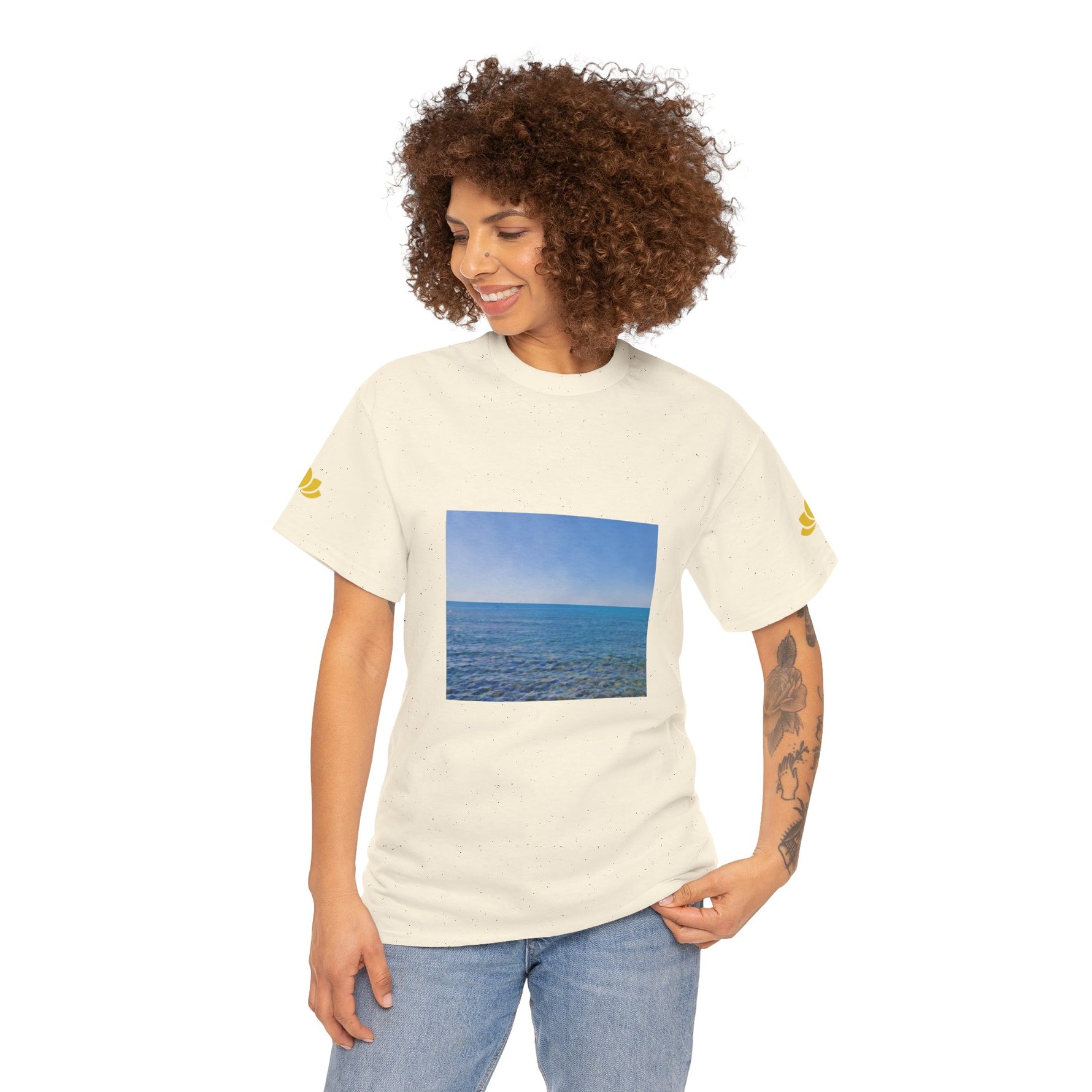 Unisex Heavy Cotton Tee - Sea (Variant 2)