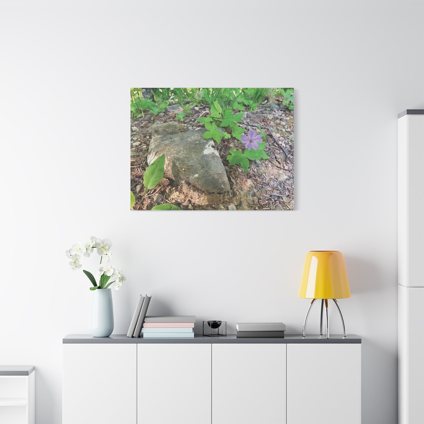 Stretched Matte Canvas - Flower of Geranium Nodosum