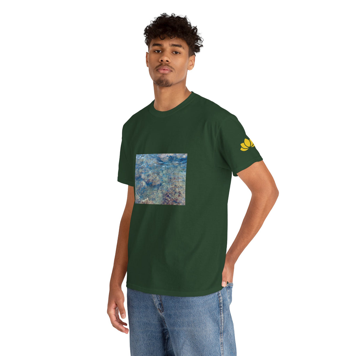 Unisex Heavy Cotton Tee - Sea (Variant 3)