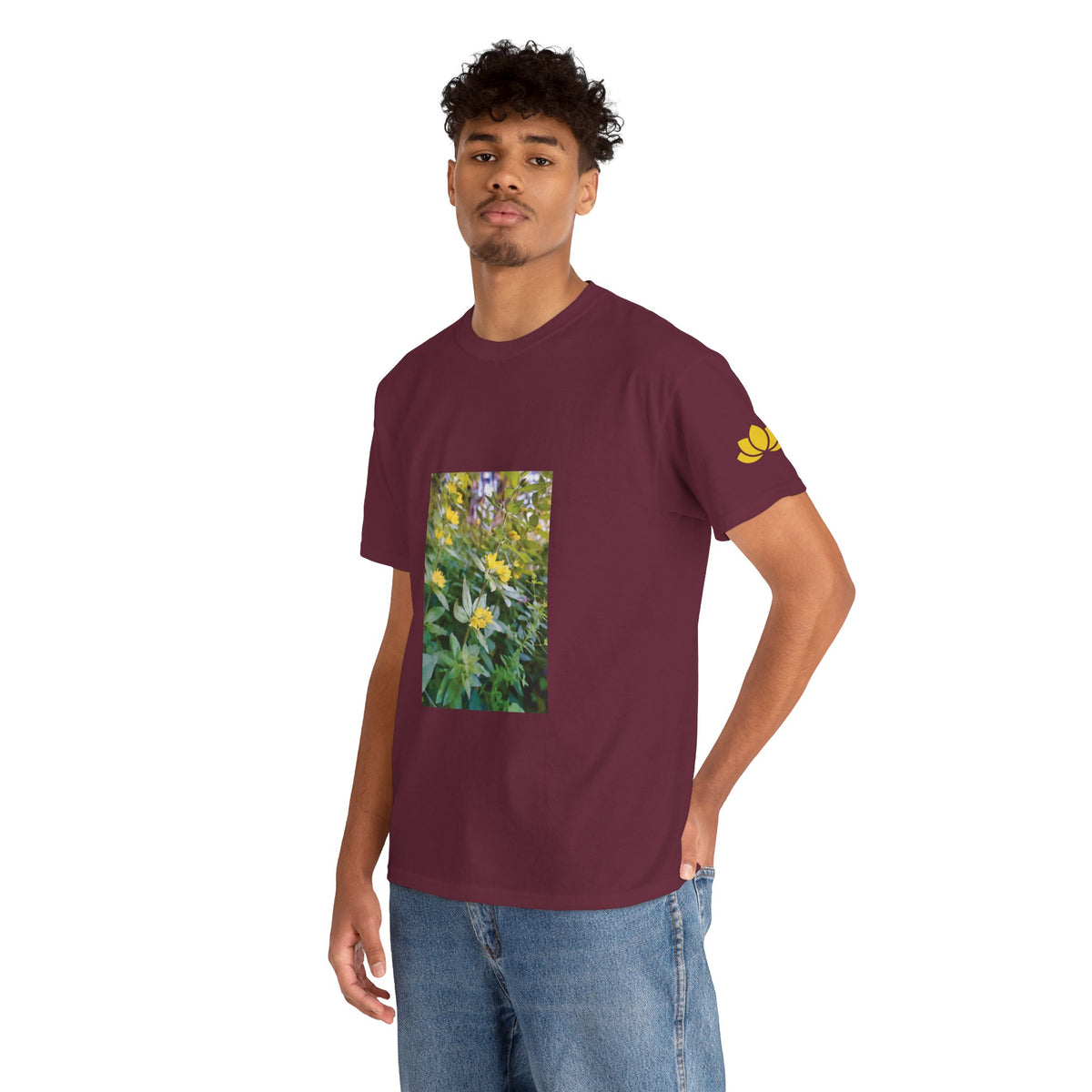 Unisex Heavy Cotton Tee - Flower of Lysimachia