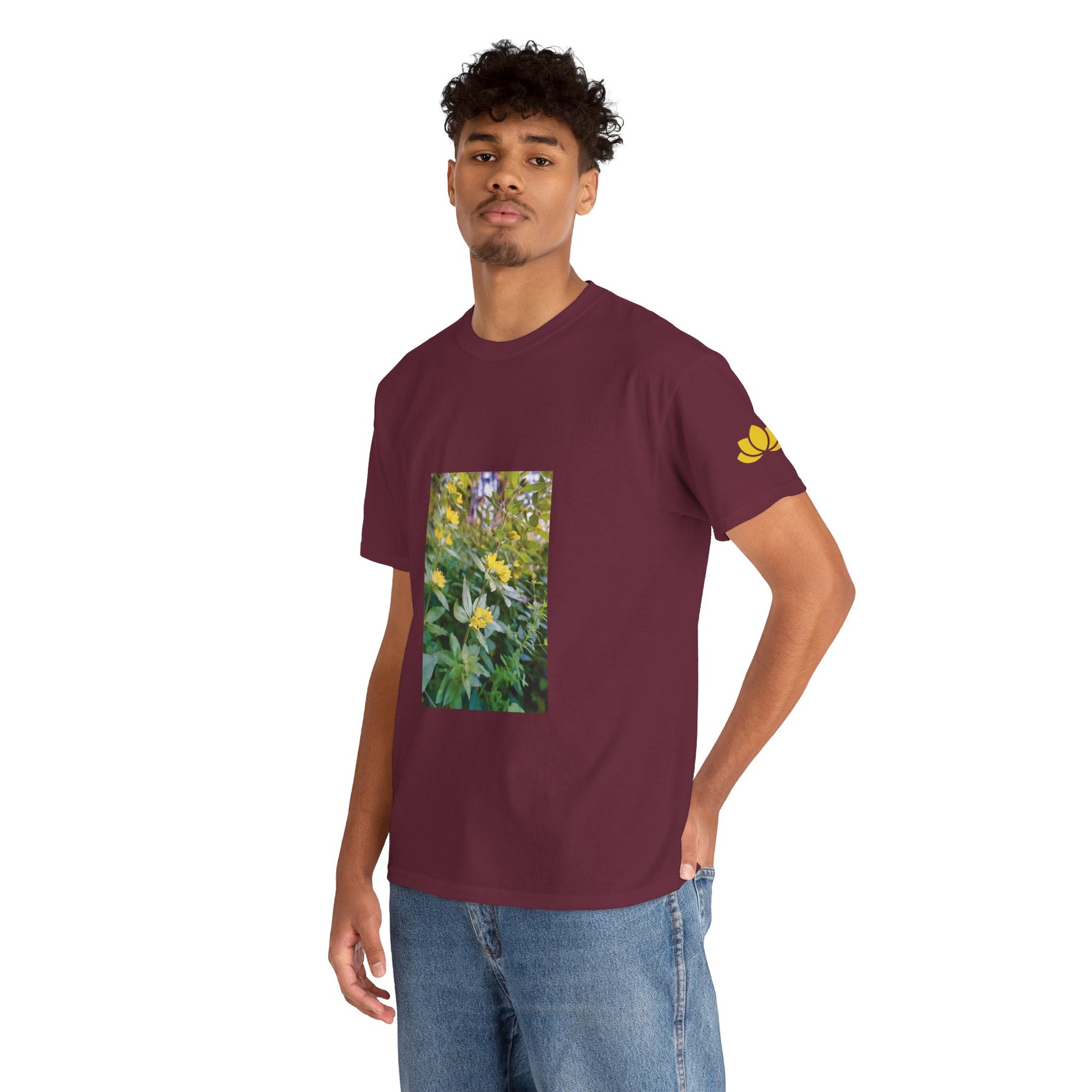 Unisex Heavy Cotton Tee - Flower of Lysimachia