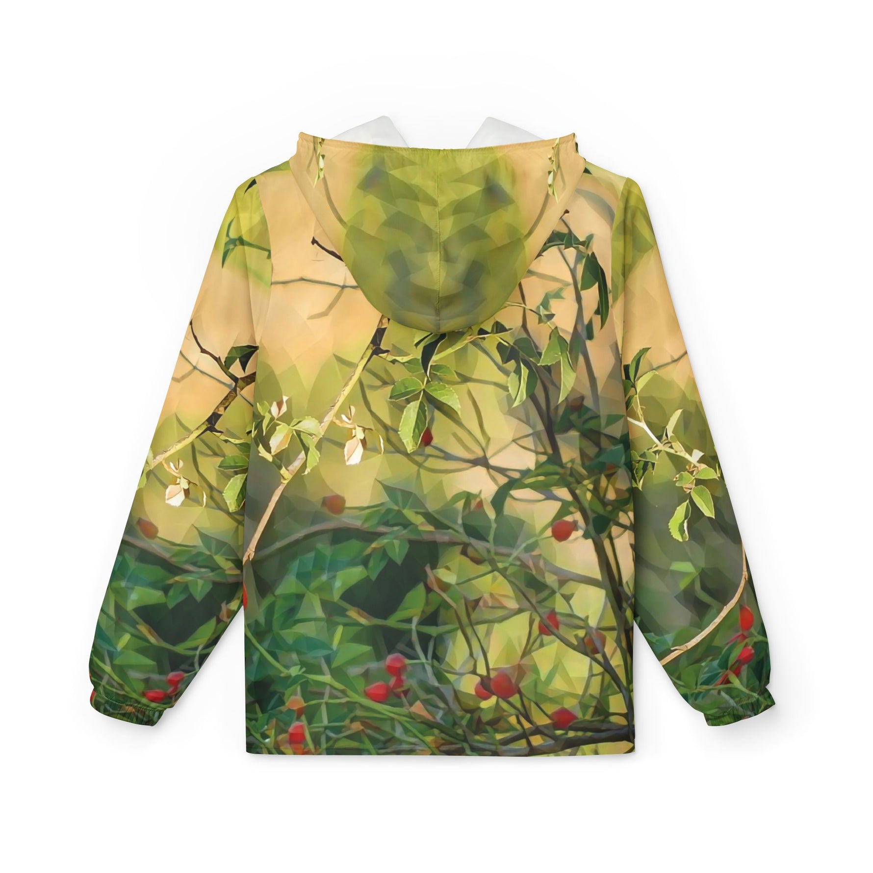 Windbreaker Jacket - Poly Art - Rosehip Plant