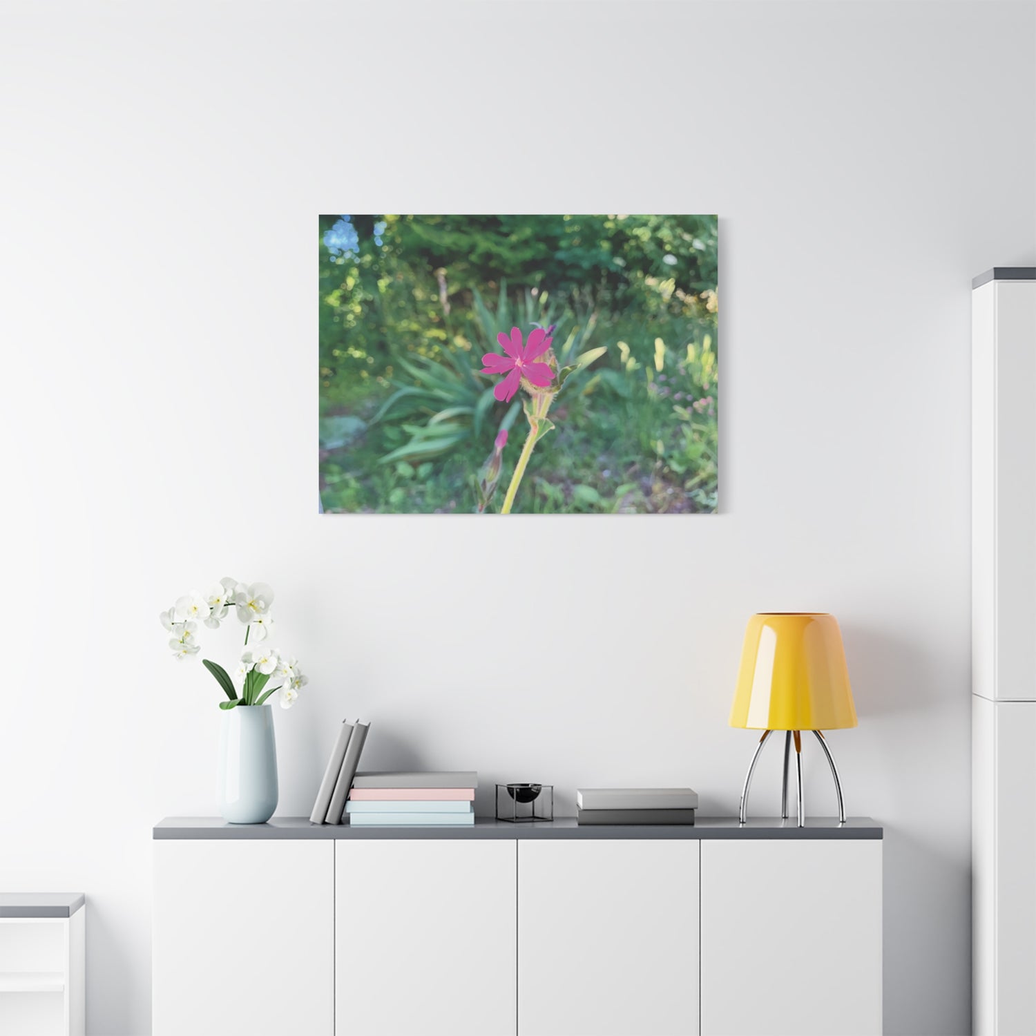 Stretched Matte Canvas - Flower of Silene Dioica (Variant 2)