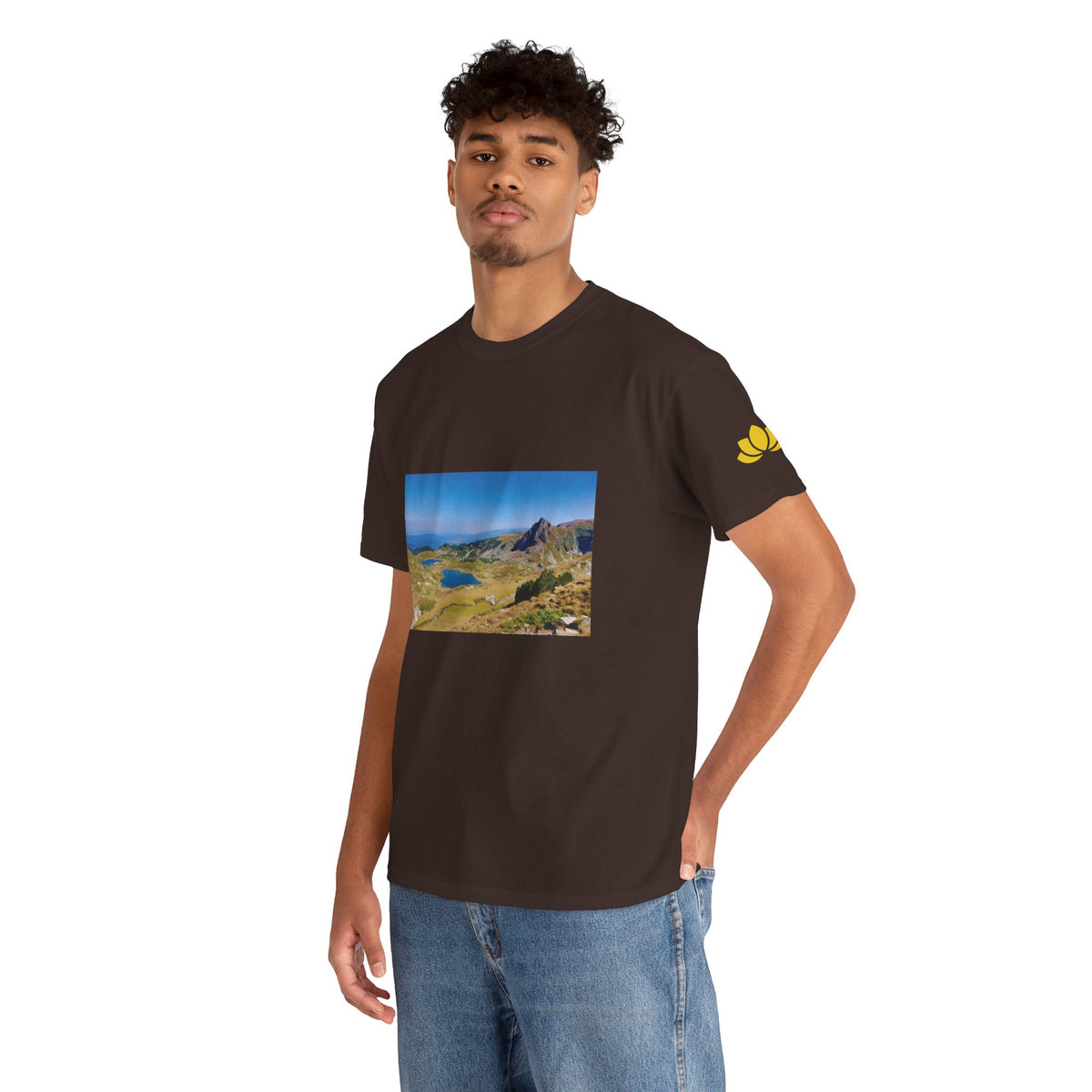 Unisex Heavy Cotton Tee - Rila Lakes (Variant 1)