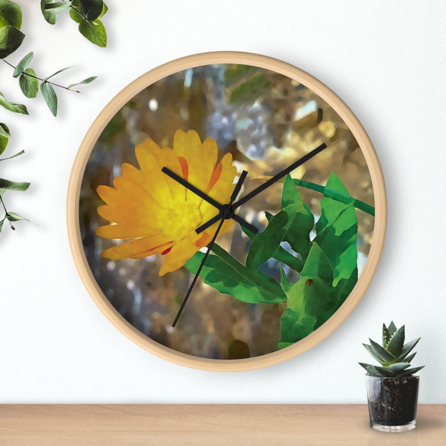 Wall Clock - Flower of Calendula