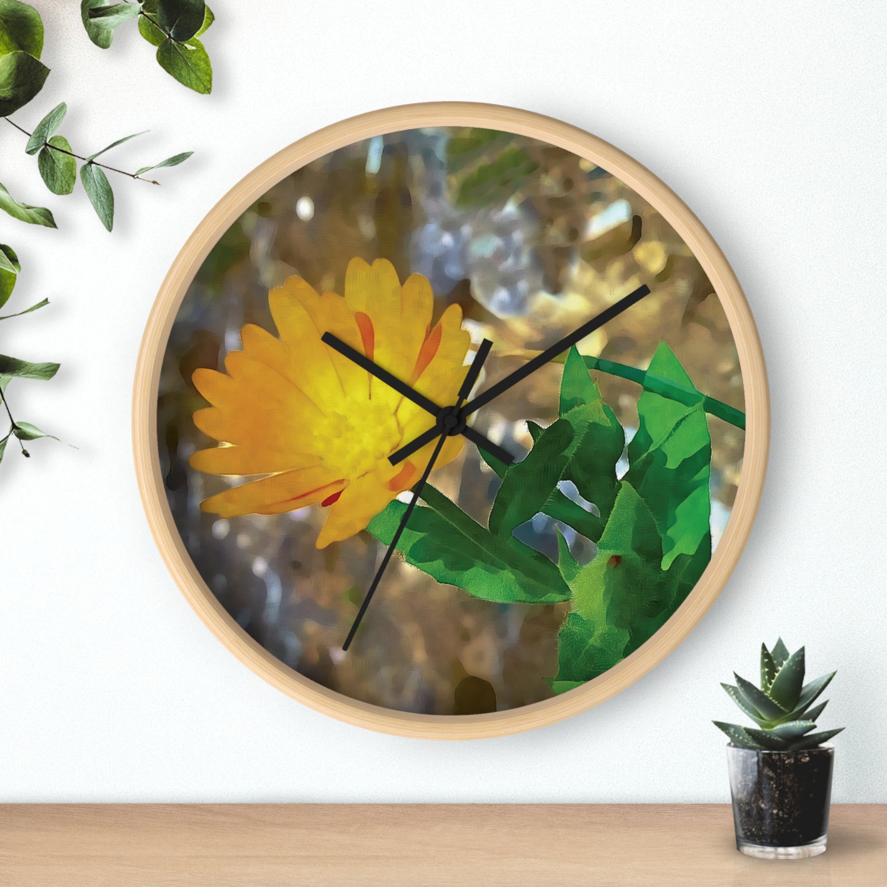 Wall Clock - Flower of Calendula