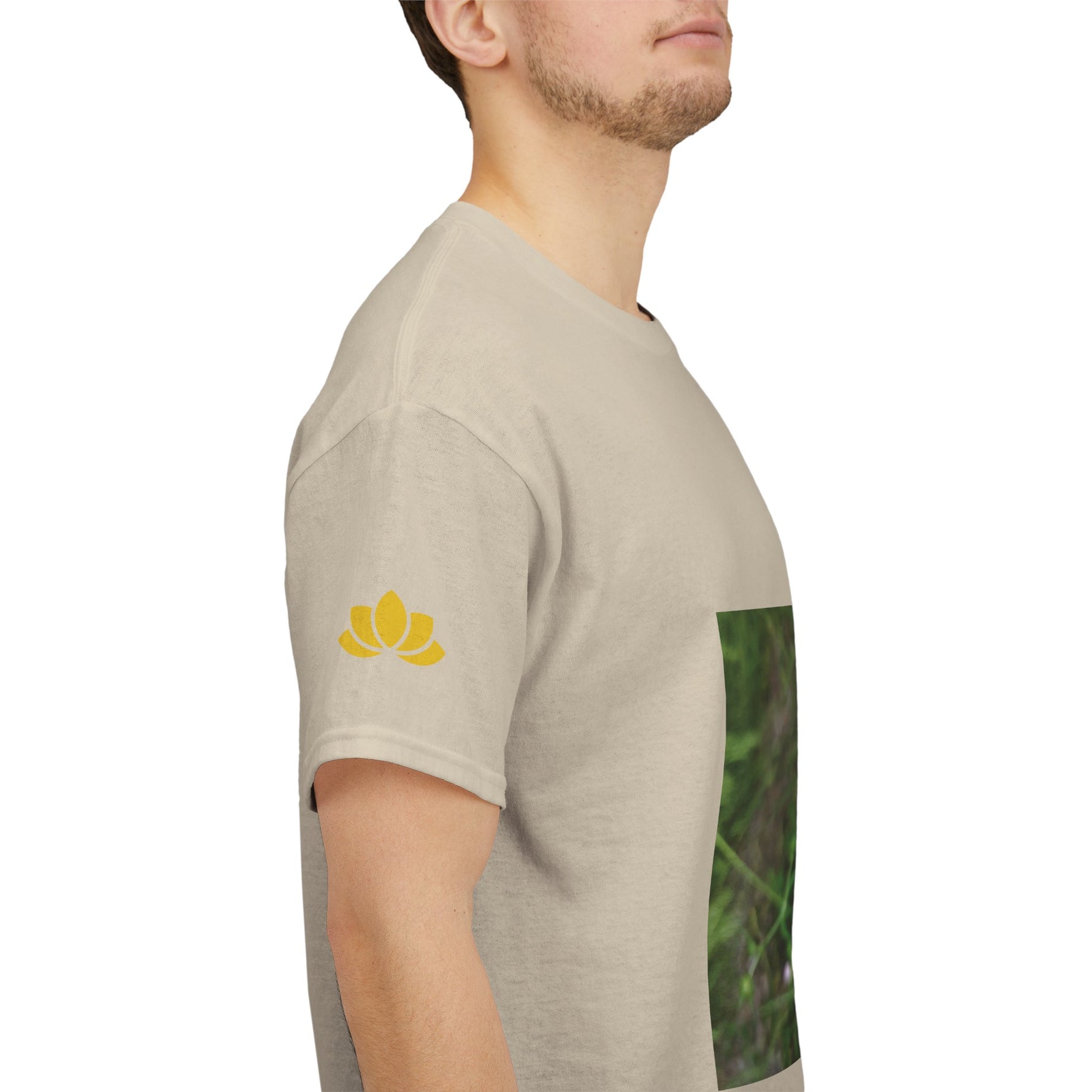 Unisex Heavy Cotton Tee - Flower of Knautia Integrifolia (Ambretta Annuale)