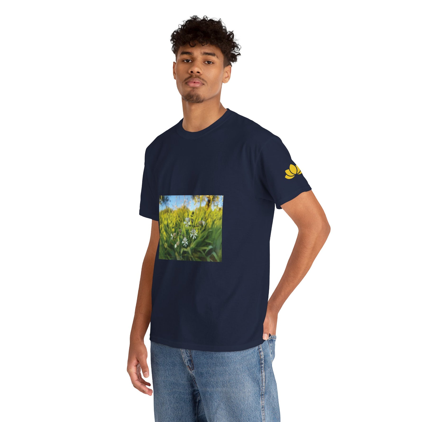 Unisex Heavy Cotton Tee - Flower of Silene Vulgaris