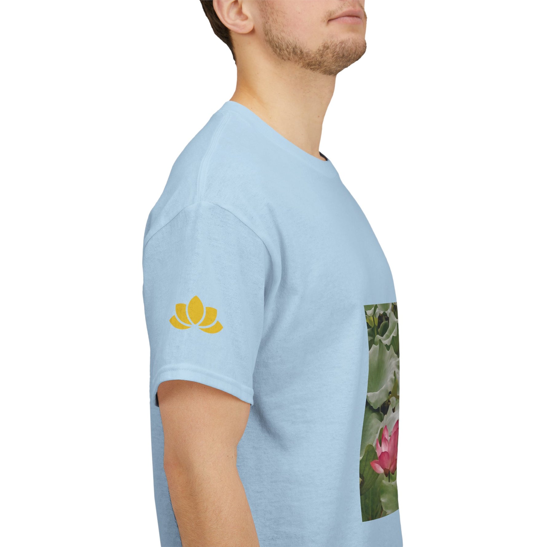 Unisex Heavy Cotton Tee - Flower of Lotus (Variant 3)