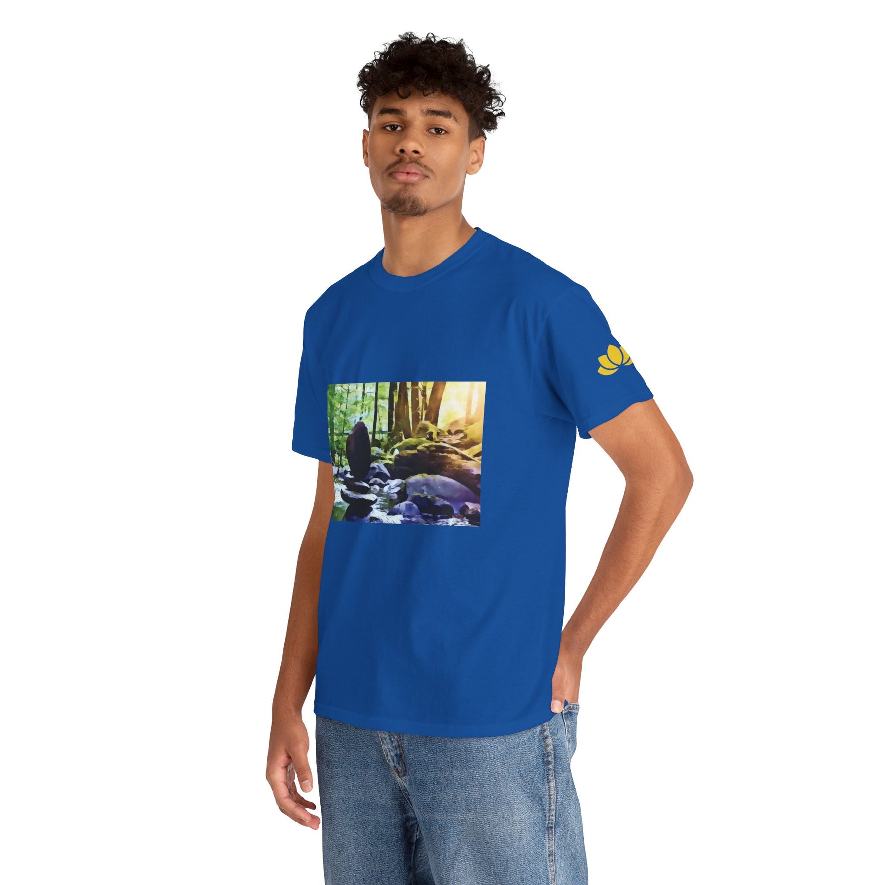 Unisex Heavy Cotton Tee - Stone Balance (Variant 2)