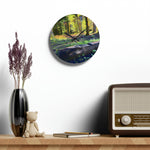 Acrylic Wall Clock - Poly Art - Forest (Variant 09)