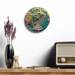 Acrylic Wall Clock - Poly Art - Flower of Daisies (Variant 2)