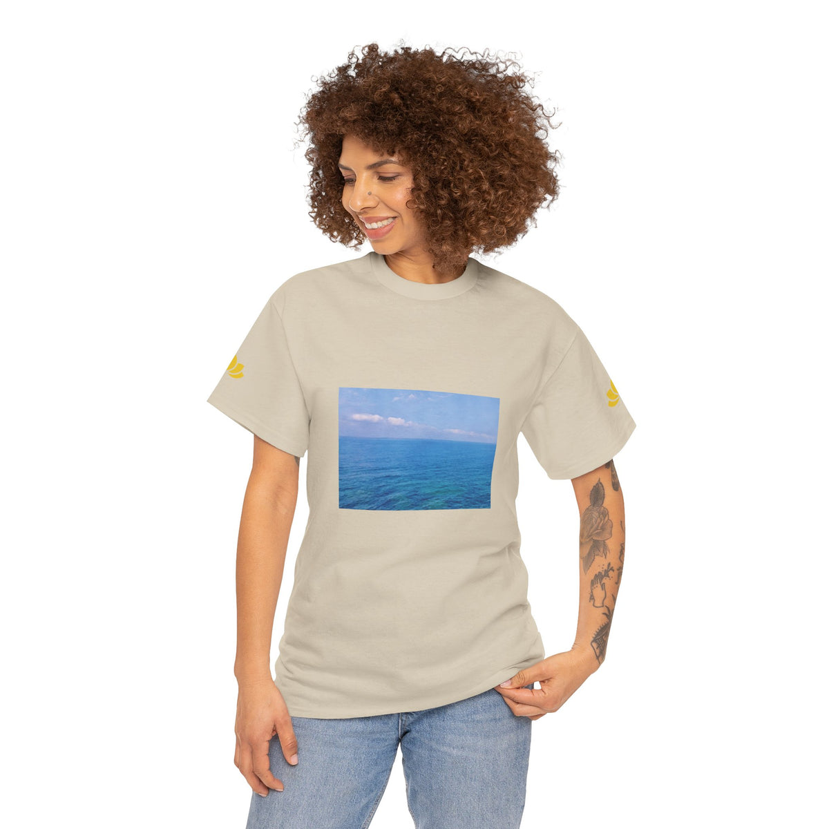 Unisex Heavy Cotton Tee - Sea (Variant 1)