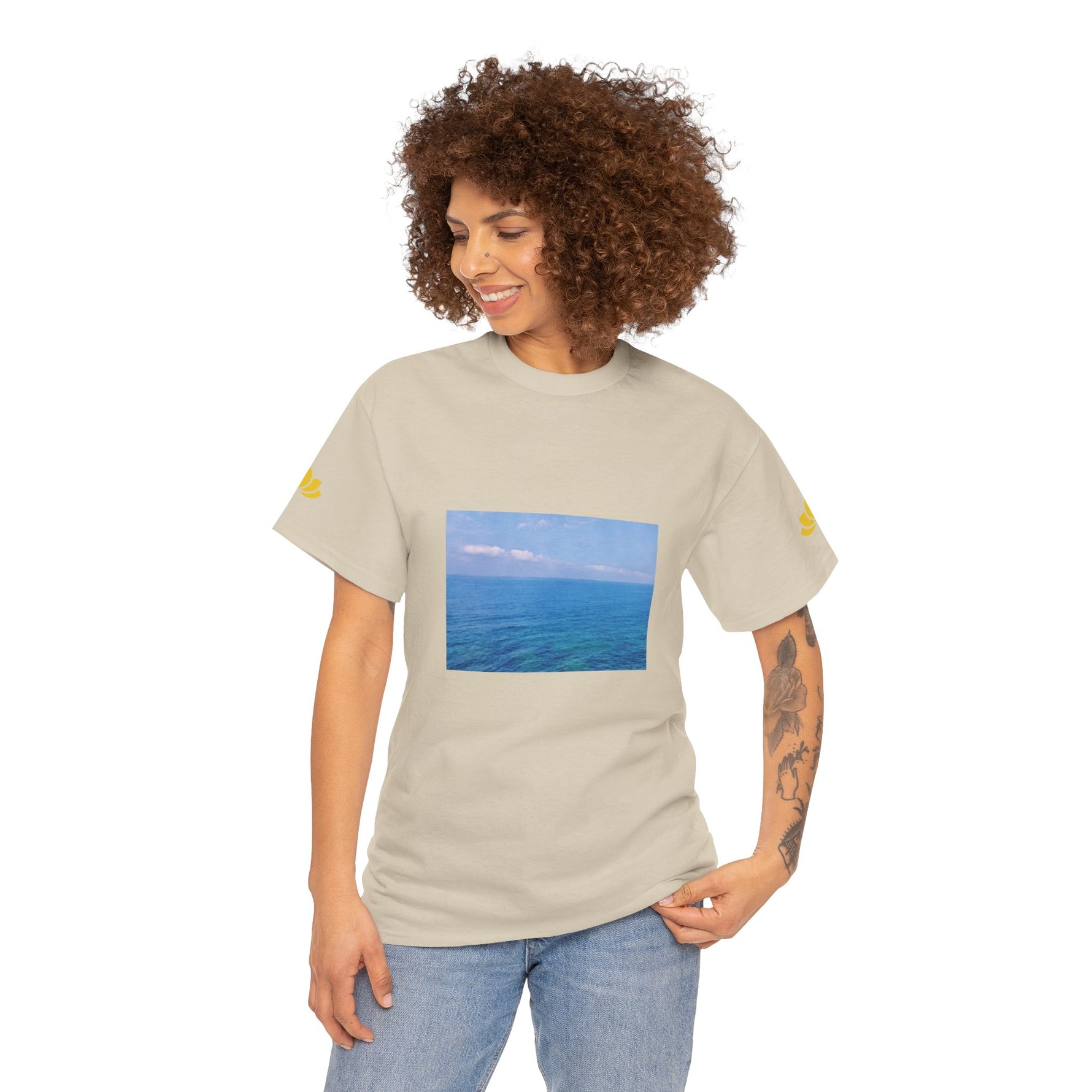 Unisex Heavy Cotton Tee - Sea (Variant 1)