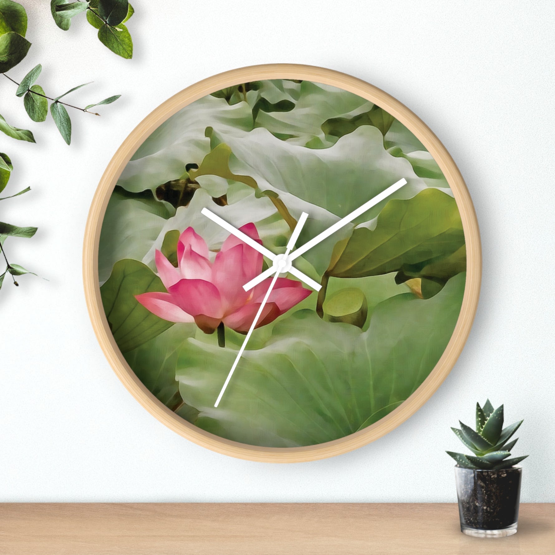 Wall Clock - Flower of Lotus (Variant 1)