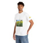 Unisex Heavy Cotton Tee - Flower of Silene Vulgaris