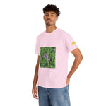 Unisex Heavy Cotton Tee - Flower of Malva Sylvestris