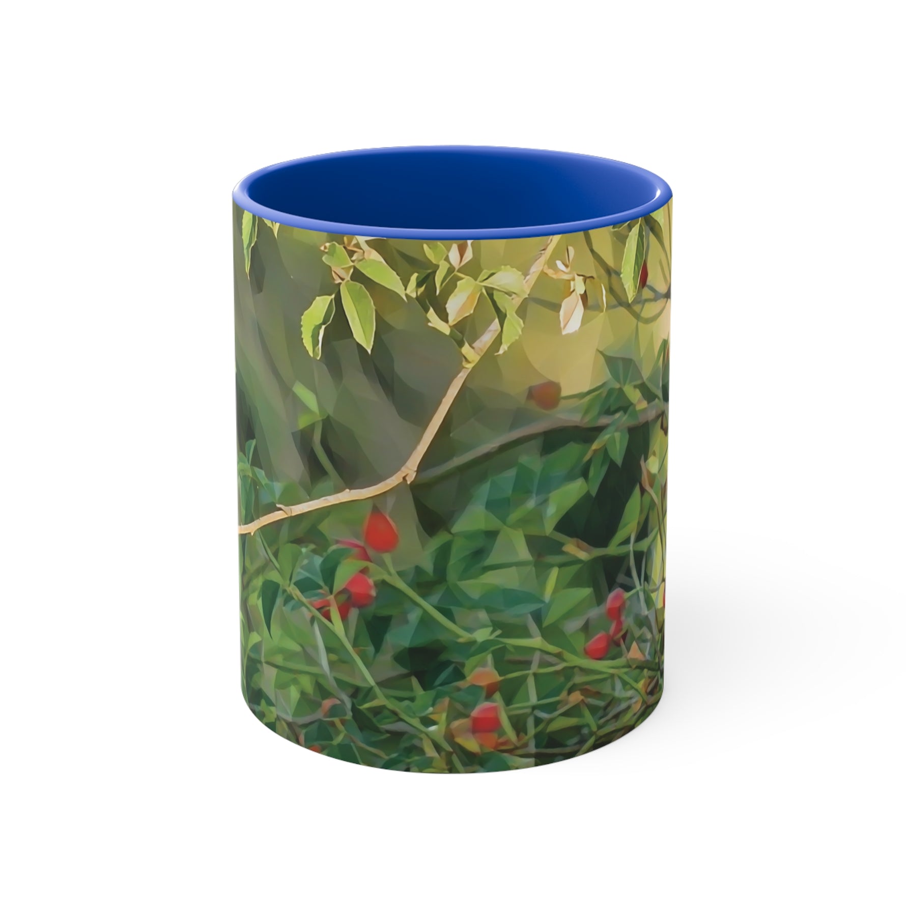 Mug 11oz - Poly Art - Rosehip plant (Variant 2)