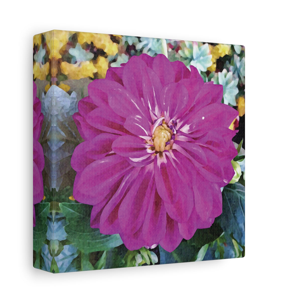 Stretched Matte Canvas - Flower of Dahlia