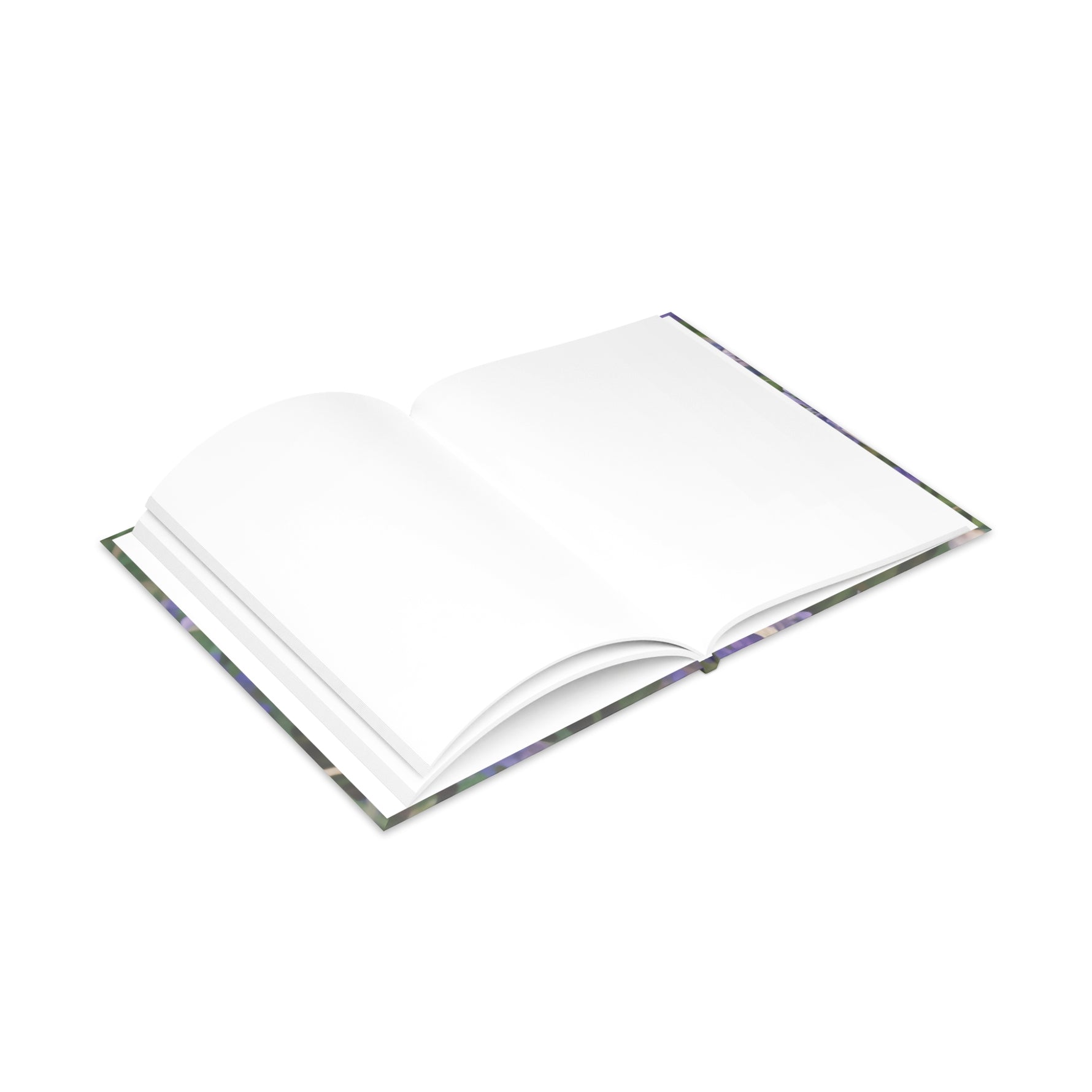 Hardcover Notebook with Puffy Covers - Flower of Lavender and Chamomile