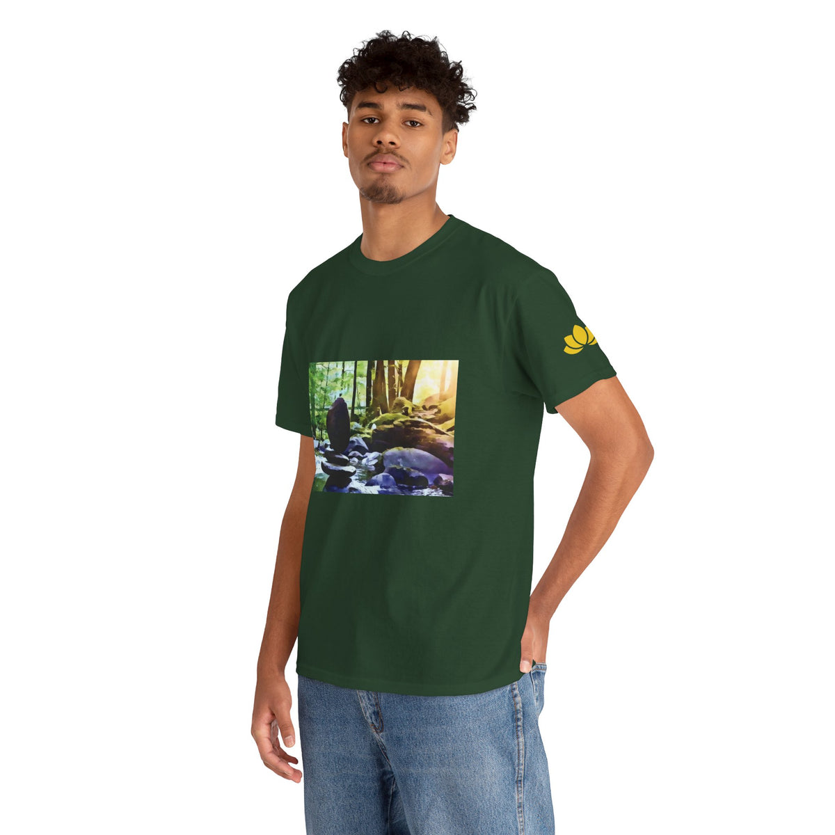 Unisex Heavy Cotton Tee - Stone Balance (Variant 2)