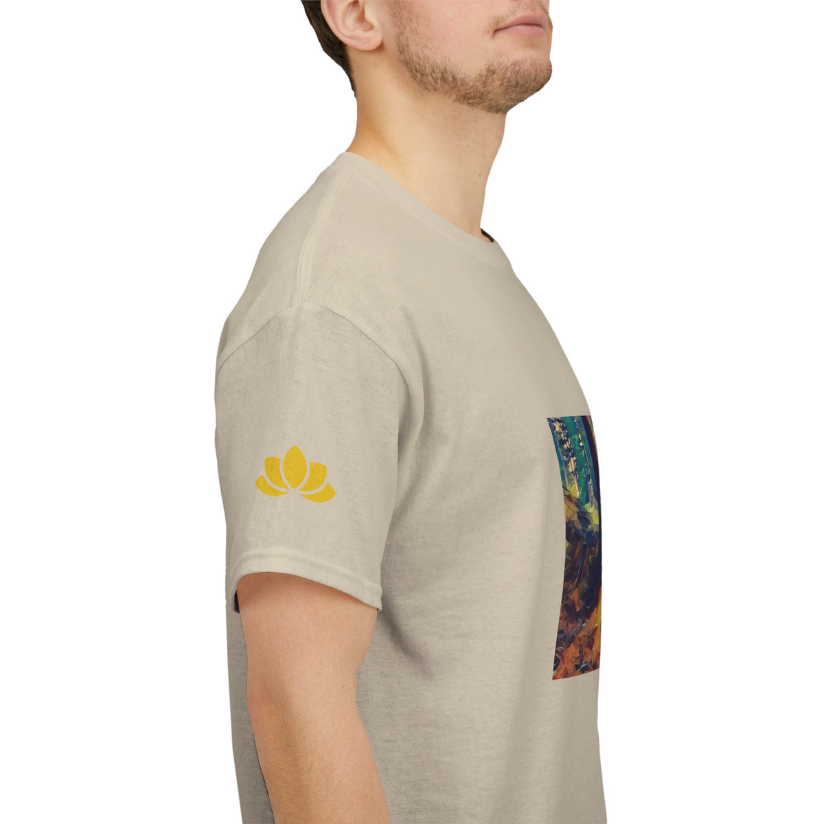 Unisex Heavy Cotton Tee - Poly Art - Forest, a Path (Variant 2)