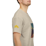 Unisex Heavy Cotton Tee - Poly Art - Forest, a Path (Variant 2)