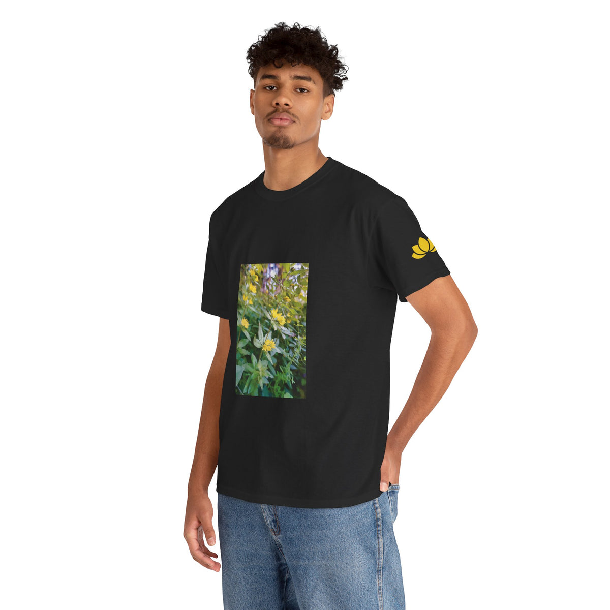 Unisex Heavy Cotton Tee - Flower of Lysimachia