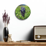 Acrylic Wall Clock - Poly Art - Flower of Muscari